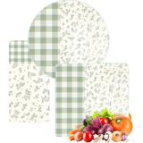 Decovetro Cam Sunum Servis Tabağı 3'lü Karma Set Minimal Flower & Buffalo Desenli - Renk - Çok Renkli