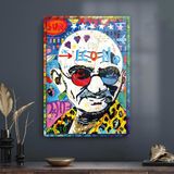 Decovetro Cam Tablo Pop Art Gandhi