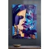 Decovetro Cam Tablo Pop Art Inked Woman 70 X 100 Cm