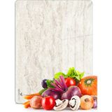 Decovetro Decomar Mermer Desenli Cam Kesme Tahtası ve Sunumluk 20 x 30 cm - Çok Renkli