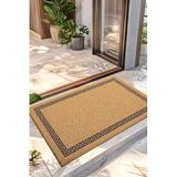 Decovetro Paspas Konsept Siyah Çerçeve Desenli Kapı Önü Paspası Koko 40 x 60 cm