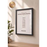 DecovianHomeDesign Doğal Ahşap Çerçeve Siyah- Poster Çerçevesi - Resim Belge Çerçevesi- Diploma Çerçevesi (POSTERSİZ)