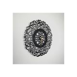 DECOVIENO METAL DUVAR SAATİ, İHLAS SÜRESİ ARAPÇA RAKAMLI MUTFAK, SALON, EV OFİS DUVAR SAATİ (45CM X 45CM)