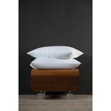 Decovilla 2 Li Anti-Akar Pamuklu Flaplı (Kapaklı) Sıvı Geçirmez Yastık Alezi - 50 x 70 cm - Beyaz
