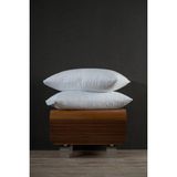Decovilla 2'li Kapitone Sıvı Geçirmez Yastık Alezi - 50 x 70 cm - Beyaz