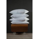Decovilla 4'lü Kapitone Sıvı Geçirmez Yastık Alezi - 50 x 70 cm - Beyaz