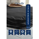 Decovilla Micro Fitted Full Kenar Su Sıvı Geçirmez Yatak Koruyucu Alez Çarşaf Kömür Grisi
