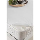 Decovilla Pamuklu Köşe Lastikli Sıvı Geçirmez Alez 160 x 200 cm Yumuşak Kumaş Özellikli - Beyaz
