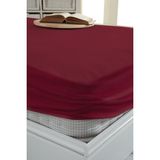 Decovilla Ruby Kırmızı Renkli Micro Fitted Sıvı Geçirmez Alez - 120 x 200 cm