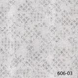 Decowall Decoparati Geometrik Desen Beyaz-Gri Salda Duvar Kağıdı 606-03