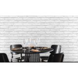 Decowall Tuğla Desenli Duvar Kağıdı Beyaz
