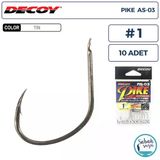 Decoy As-03 Pike Light Jigging Asist İğne Tın #1 (10 Adet)