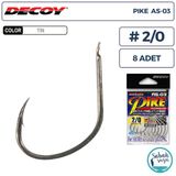 Decoy As-03 Pike Light Jigging Asist İğne Tın #2/0 (8 Adet)