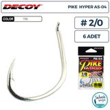 Decoy As-04 Pike Hyper Jigging Asist İğne Tın #2/0 (6 Adet)