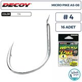 Decoy As-08 Micro Pike Super Light Jigging Asist İğne Tın #4 (16 Adet)