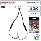 Decoy DJ-66 Twin Falx Çiftli Asist İğnesi #2/0 (2 Adet)