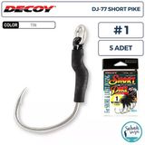 Decoy Dj-77 Short Pike Tekli Arka Asist İğnesi #1 (5 Adet)