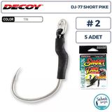 Decoy Dj-77 Short Pike Tekli Arka Asist İğnesi #2 (5 Adet)