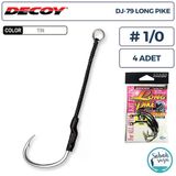 Decoy Dj-79 Long Pike Tekli Asist İğnesi #1/0 (4 Adet)