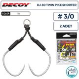 Decoy Dj-80 Twin Pike Shorter Çiftli Asist İğnesi #3/0 (2 Adet)