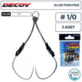 Decoy Dj-88 Twin Pike Çiftli Asist İğnesi #1/0 (3 Adet)