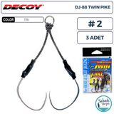 Decoy Dj-88 Twin Pike Çiftli Asist İğnesi #2 (3 Adet)