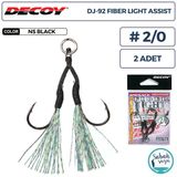 Decoy Dj-92 Fiber Tüylü Çiftli Asist İğnesi #2/0 (2 Adet)