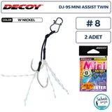 Decoy Dj-95 Mini Tüylü Çiftli Asist İğnesi #8 (2 Adet)