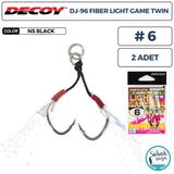 Decoy Dj-96 Fiber Light Game Tüylü Çiftli Asist İğnesi #6 (2 Adet)