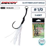 Decoy Dj-97 Fiber Light Tüylü Tekli Asist İğnesi #1/0 (3 Adet)