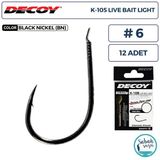Decoy K-105 Live Bait Light Olta İğnesi Bn #6 (12 Adet)