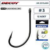 Decoy Kr-23 Flash Delikli Olta İğnesi Bn #3 (12 Adet)