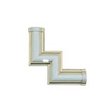 Decozza Bronz 2,5 Cm Çita Uyumlu Dekoratif 4'Lu M Köşe Motif Seti