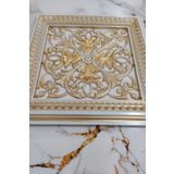 DECOZZA Saray Tavan 60 Cm Bronz Dekoratif Saray Tavan Paneli Asma Tavan Uyumlu