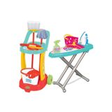 DEDE Candy Oyuncak Temizlik Arabası Ve Candy Oyuncak Ütü Masası Eğitici Oyuncak Set