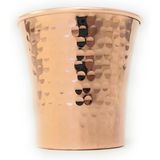 DEDE Copper - CC Serisi (15oz) - El Yapımı Süper Ağır İçecek Bardağı veya Servis Soğuk İçecekler ve Kokteyl Kupası, İçi Kalay Kaplı Saf Katı Bakır El Yapımı Bardak (Dövülmüş)
