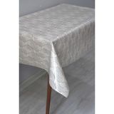 Dede Ev Tekstil Astarlı Silinebilir Pvc Muşamba Masa Örtüsü 107-A - 140 x 140 cm - Kahve
