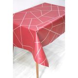 Dede Ev Tekstil Astarlı Silinebilir Pvc Muşamba Masa Örtüsü 1213-2 - Bordo - 140 x 200 cm
