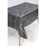 Dede Ev Tekstil Astarlı Silinebilir Pvc Muşamba Masa Örtüsü 1213-2 - Siyah - 100 x 140 cm