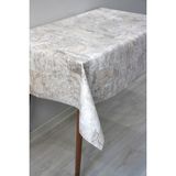 Dede Ev Tekstil Astarlı Silinebilir Pvc Muşamba Masa Örtüsü 125-A - 140 x 180 cm - Kahve