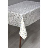 Dede Ev Tekstil Astarlı Silinebilir Pvc Muşamba Masa Örtüsü 126-A - 140 x 300 cm - Mavi