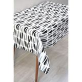 Dede Ev Tekstil Astarlı Silinebilir Pvc Muşamba Masa Örtüsü 132-A - 140 x 260 cm - Siyah