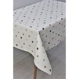 Dede Ev Tekstil Elyaf Astarlı Silinebilir Muşamba Pvc Masa Örtüsü 1035-1KHVPNL - 100 x 140 cm - Kahverengi