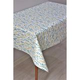 Dede Ev Tekstil Elyaf Astarlı Silinebilir Pvc Muşamba Masa Örtüsü 1181-1RENKLIDALLAR - Yeşil - 100 x 140 cm