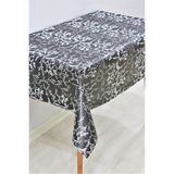 Dede Ev Tekstil Elyaf Astarlı Silinebilir Pvc Muşamba Masa Örtüsü 203-A Sarmaşık - 100 x 140 cm - Siyah