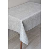 Dede Ev Tekstil Elyaf Astarlı Silinebilir Pvc Muşamba Masa Örtüsü 50-D Mrlketen - 100 x 140 cm - Gri