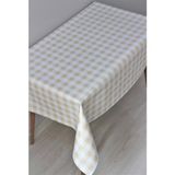 Dede Ev Tekstil Elyaf Astarlı Silinebilir Pvc Muşamba Masa Örtüsü Krem Potikare - 140 x 200 cm