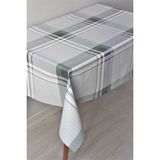 Dede Ev Tekstil Elyaf Silinebilir Pvc Muşamba Masa Örtüsü - Gri Burbery - 100 x 140 cm