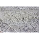 Dede Ev Tekstil Pvc Şeffaf Kaplama Muşamba Masa Örtüsü - Çaprazipdesen - 033D - Krem - 140 x 300 cm