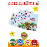 Dede Korkut Hikaye Seti Ilk Okullar Için 5 Kitap 80 Sayfa Büyük Boy
